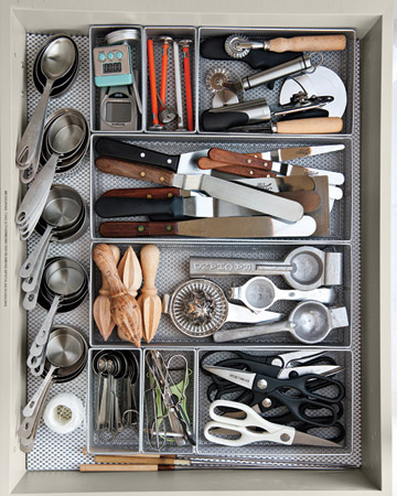 martha stewart kitchen drawer organization