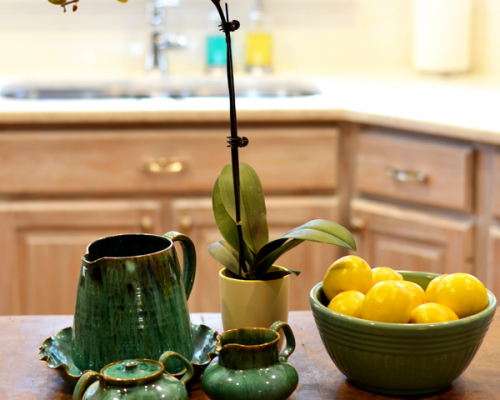 Kitchen-Island-Vignette-Orchid-Teal Kitchen-Island-Vignette-Orchid-Teal