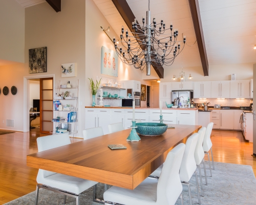 modern dining room and kitchen wood surfaces chrome accents modern dining room and kitchen wood surfaces chrome accents