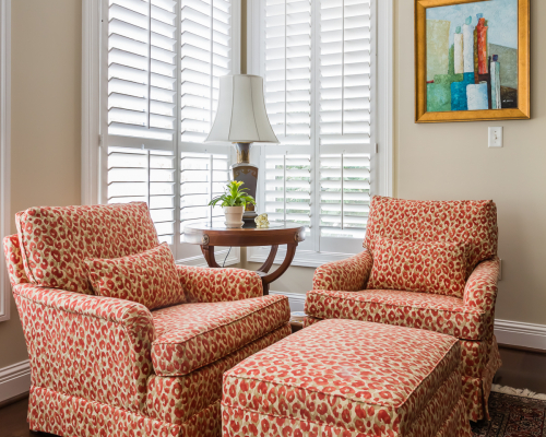 coral animal print fabric reading corner sunroom coral animal print fabric reading corner sunroom
