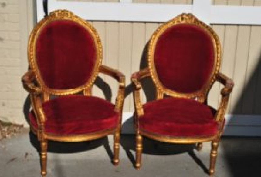 Gilded French Chairs