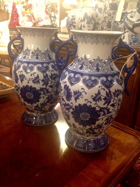 Blue and White Vases