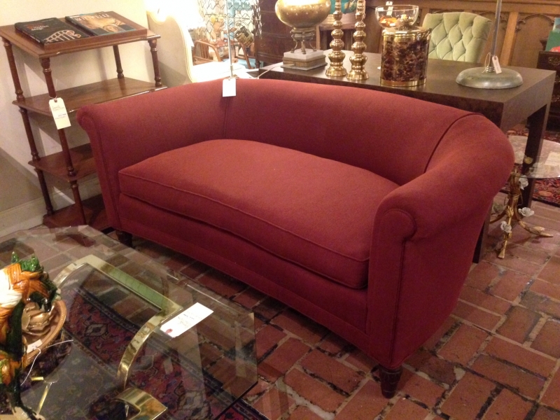 Red Loveseat Furniture Store Raleigh NC