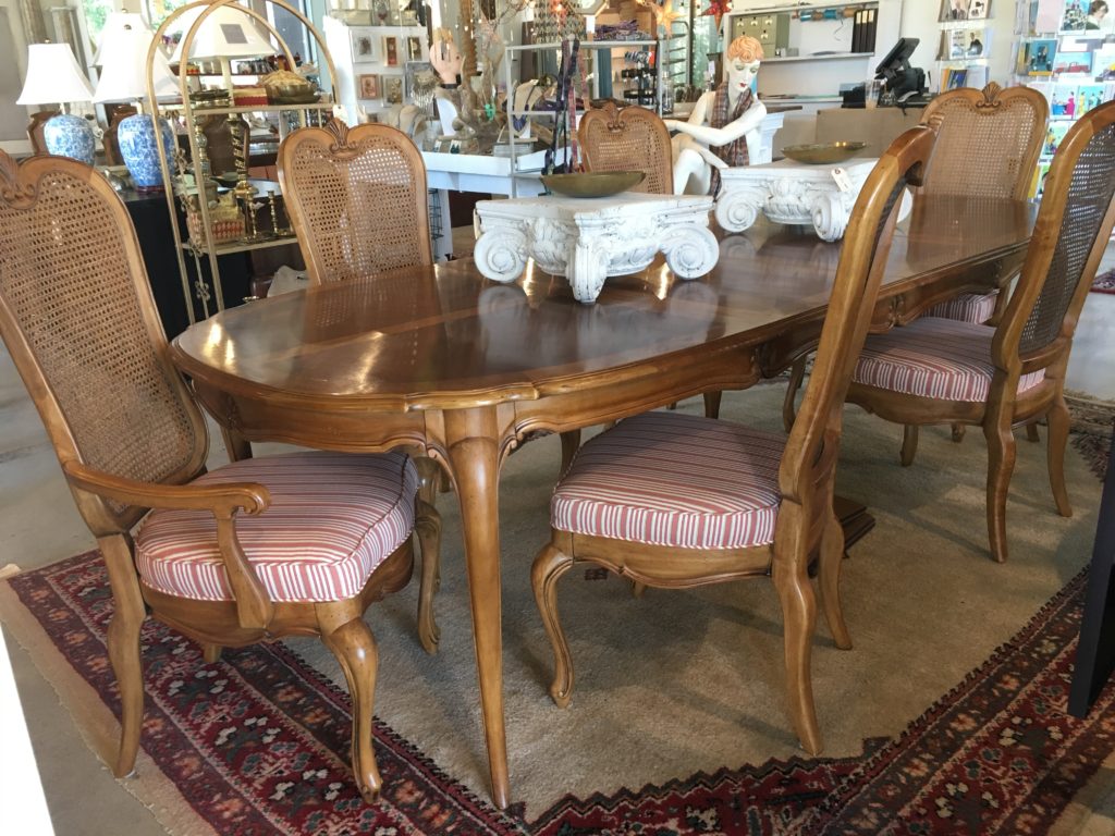 French Dining Room Set, 6 Dining Chairs Form & Function Asheville NC