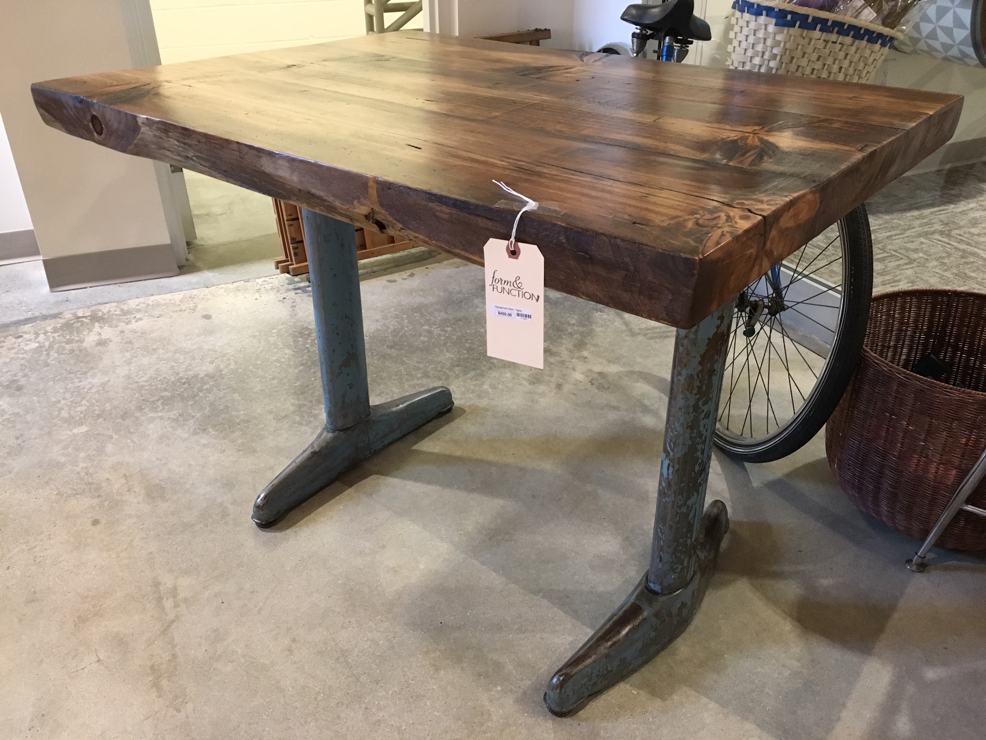 Reclaimed Kitchen Table Form & Function Asheville NC