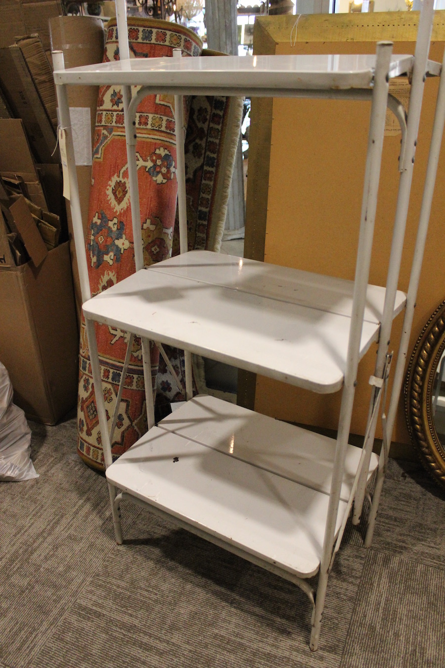 White Folding Shelf Form & Function Asheville NC