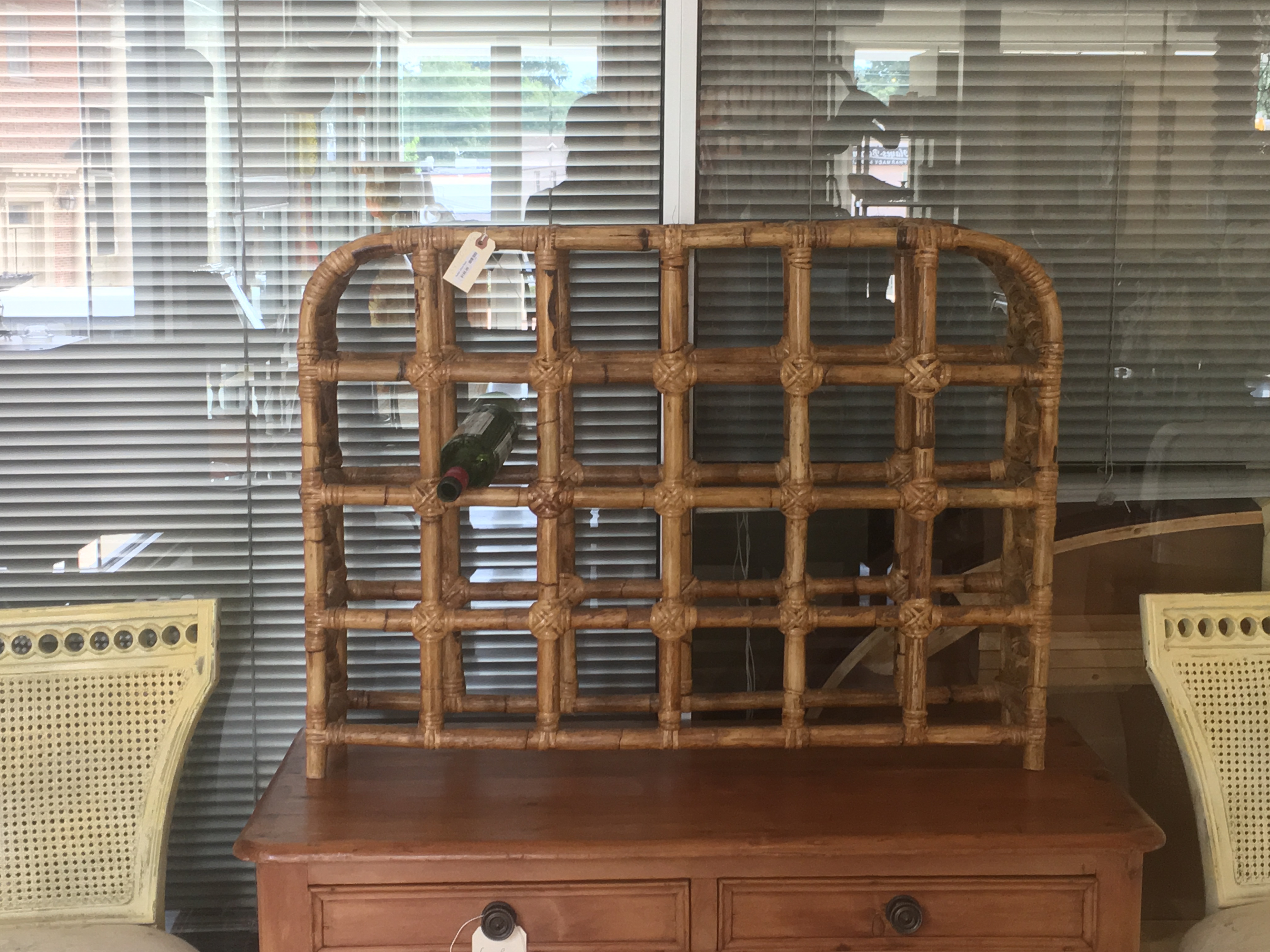Rattan Wine Rack Form & Function Asheville NC