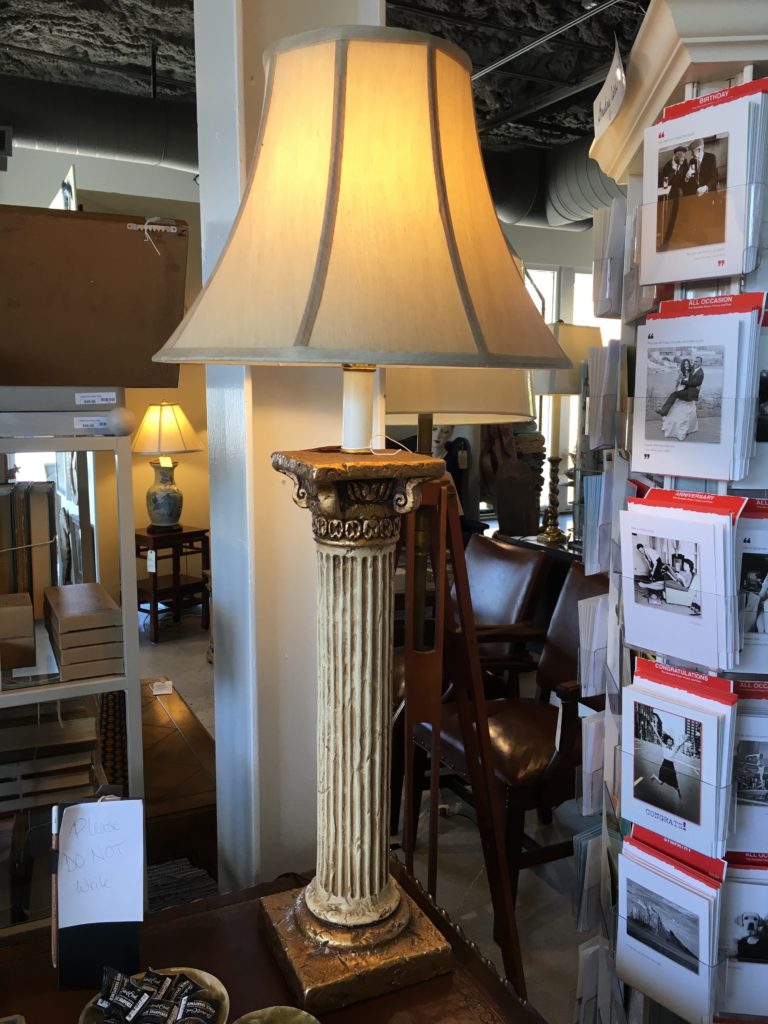 Gold Column Lamp - Form & Function - Asheville NC