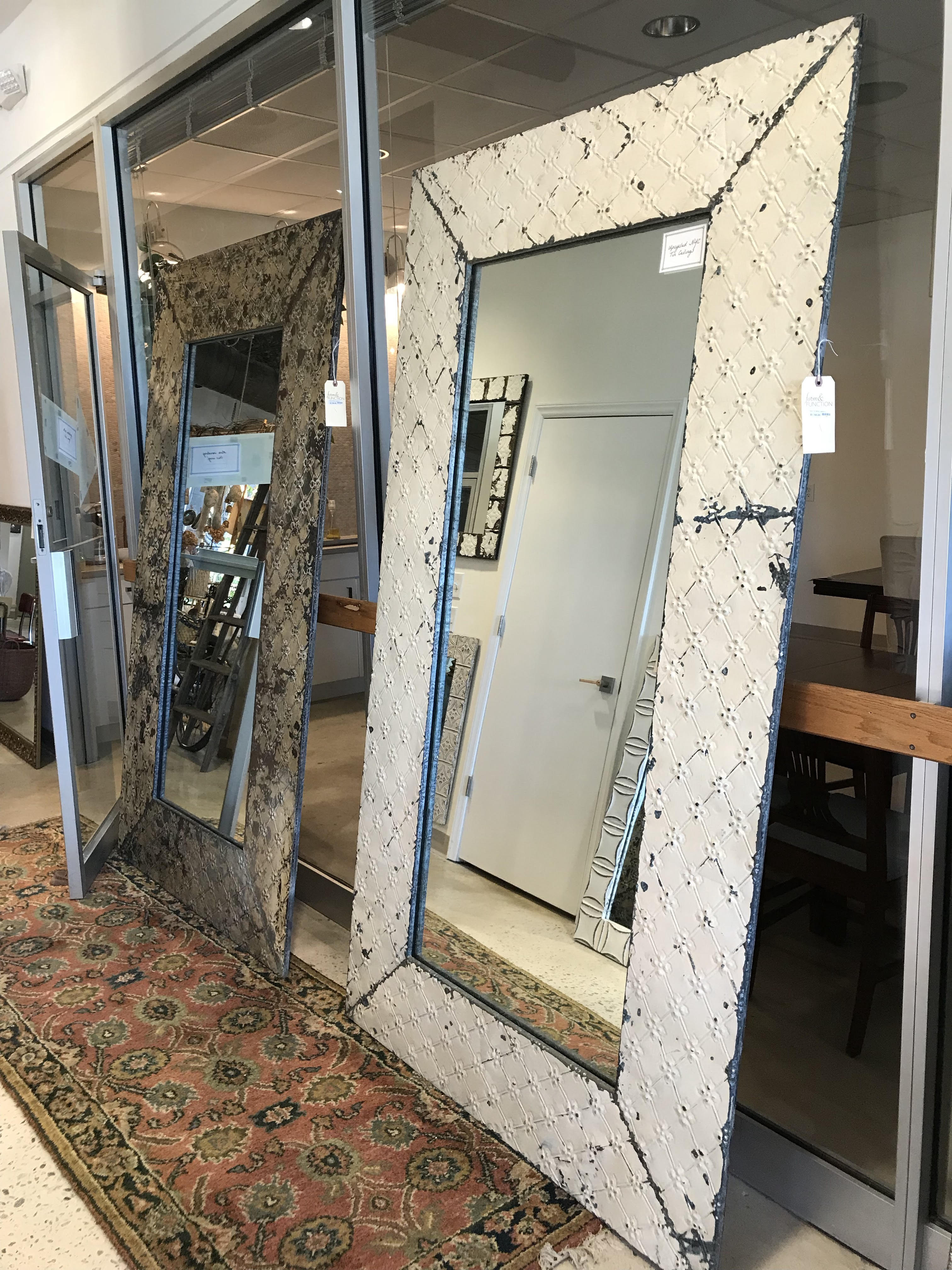 Tin Ceiling Floor MirrorLG Form & Function Asheville NC