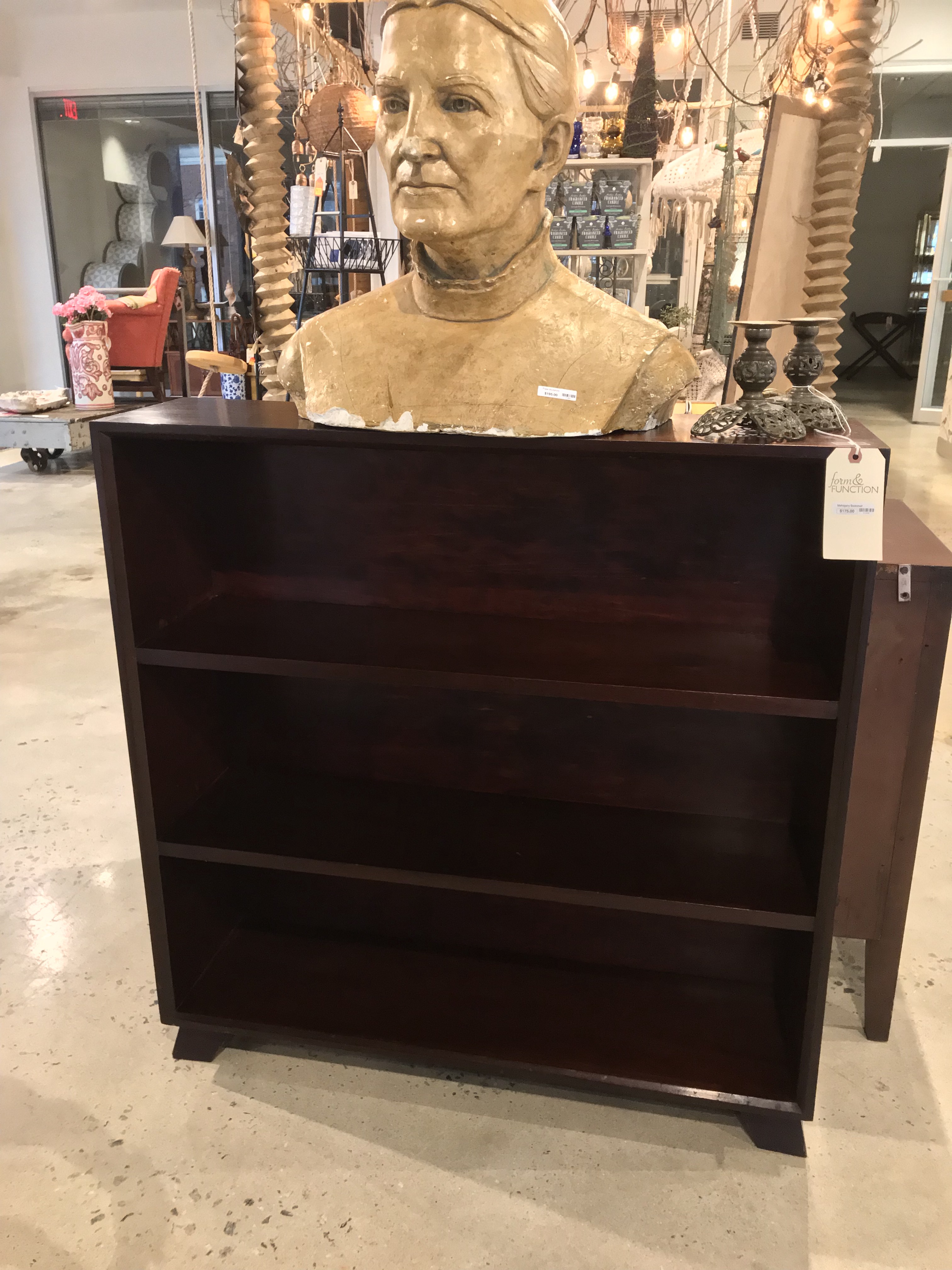 Mahogany Bookshelf Form & Function Asheville NC