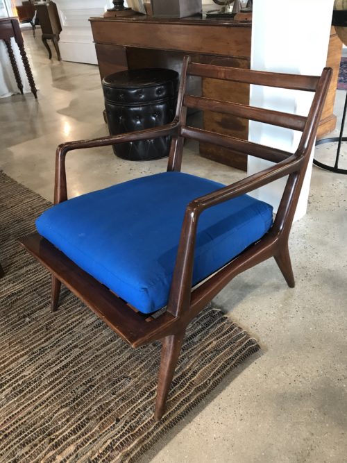 Blue Mid Century Chair