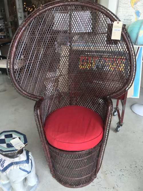 Brown Peacock Chair