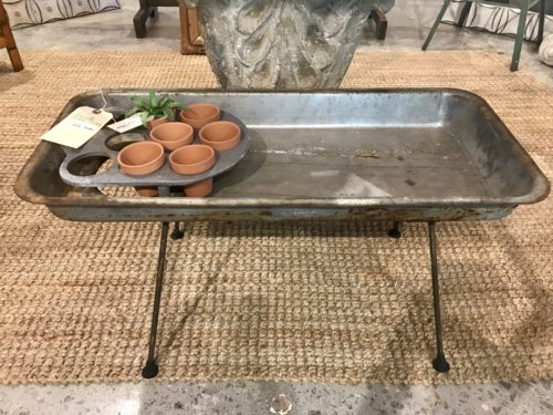 Industrial Planter Table