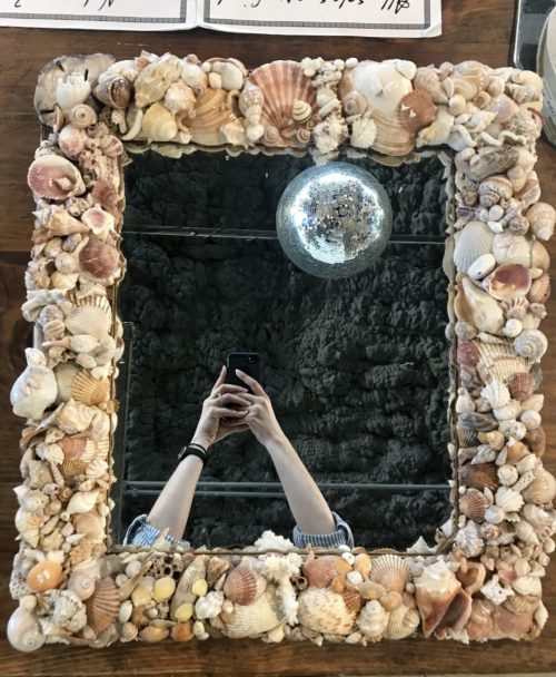Large Shell Mirror