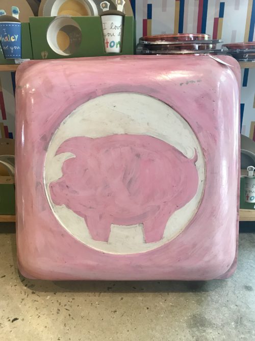 Pink Pig Sign