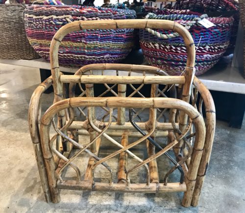 Rattan Magazine Rack