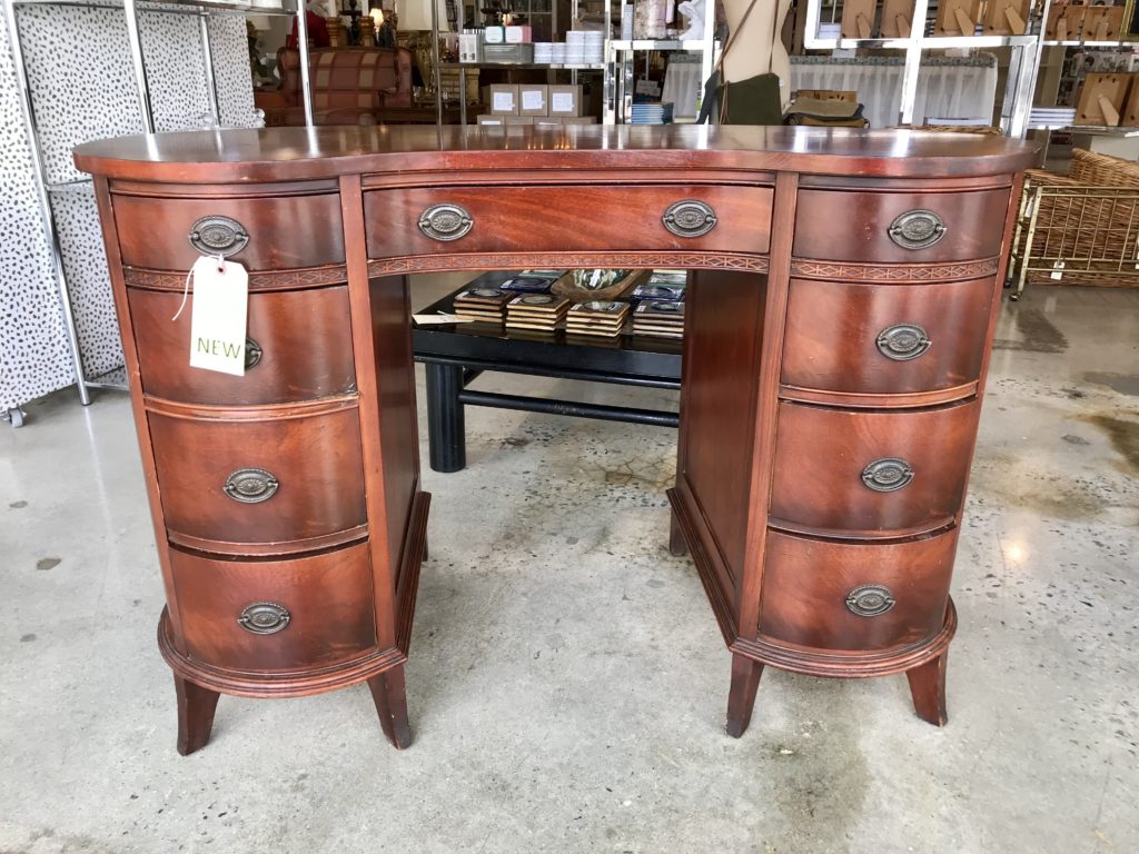 Mahogany Kidney Desk Form & Function Asheville NC