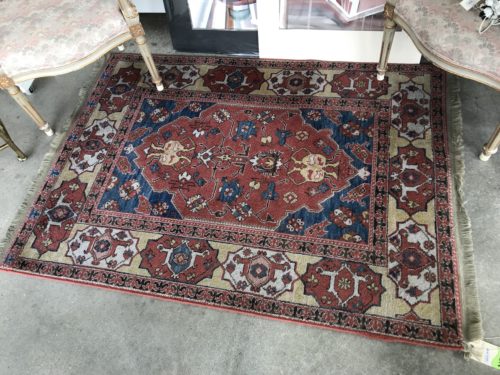 Rust and Blue Rug