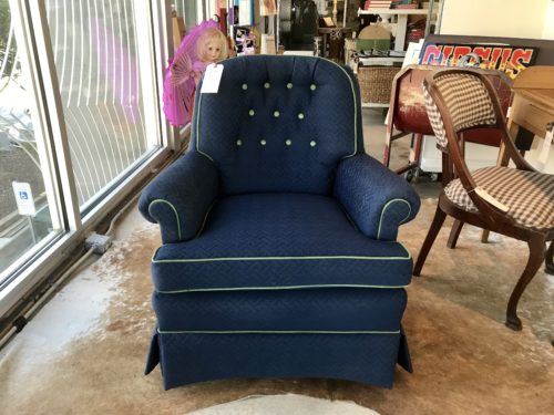 Navy Upholstered Chair