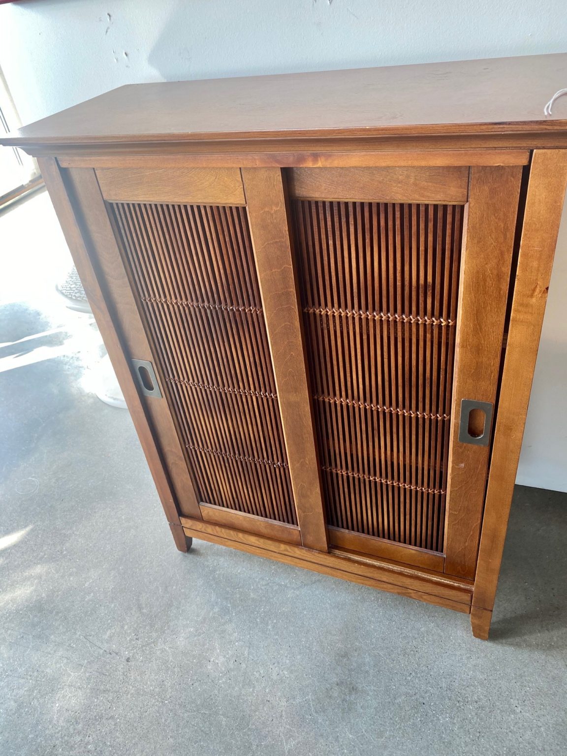 Sliding Rattan Door Hall Storage Form & Function Asheville NC