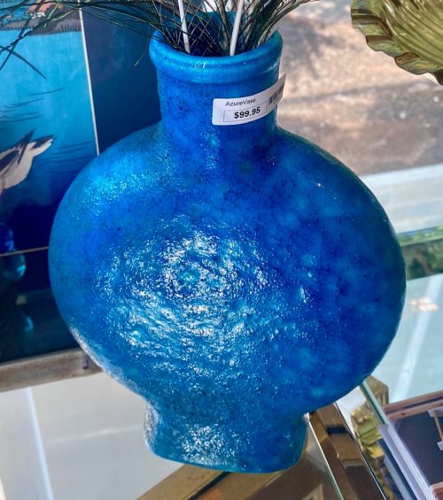 French Azure Vase