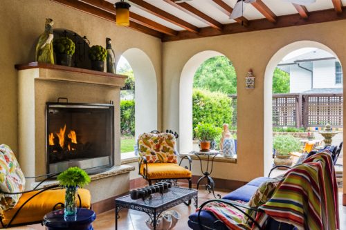 Spanish Loggia Outdoor Porch Arched Openings