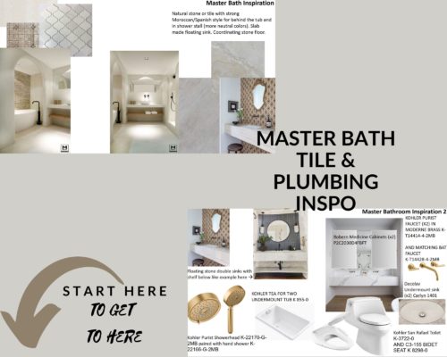 Master Bath Tile & Plumbing Inspo