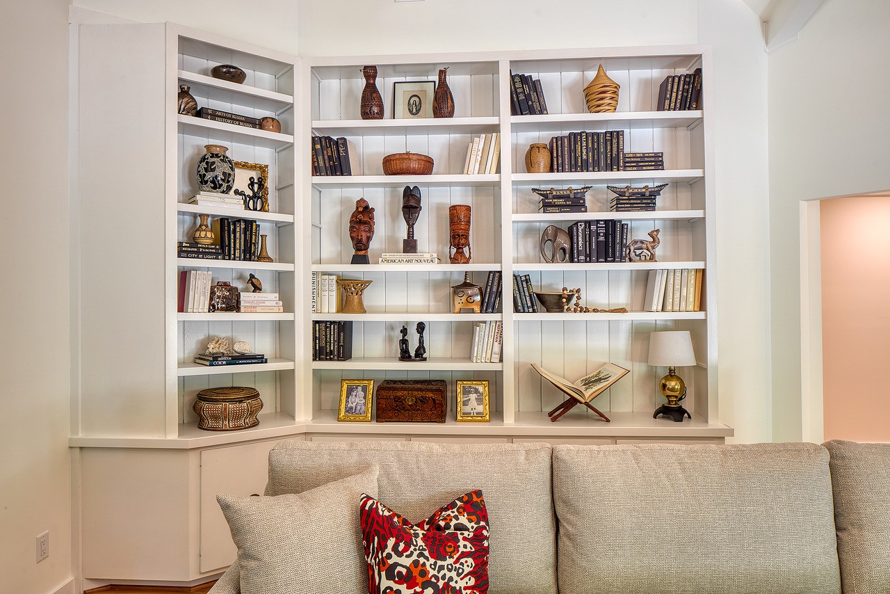 Asheville Interior Design Bookshelf Styling