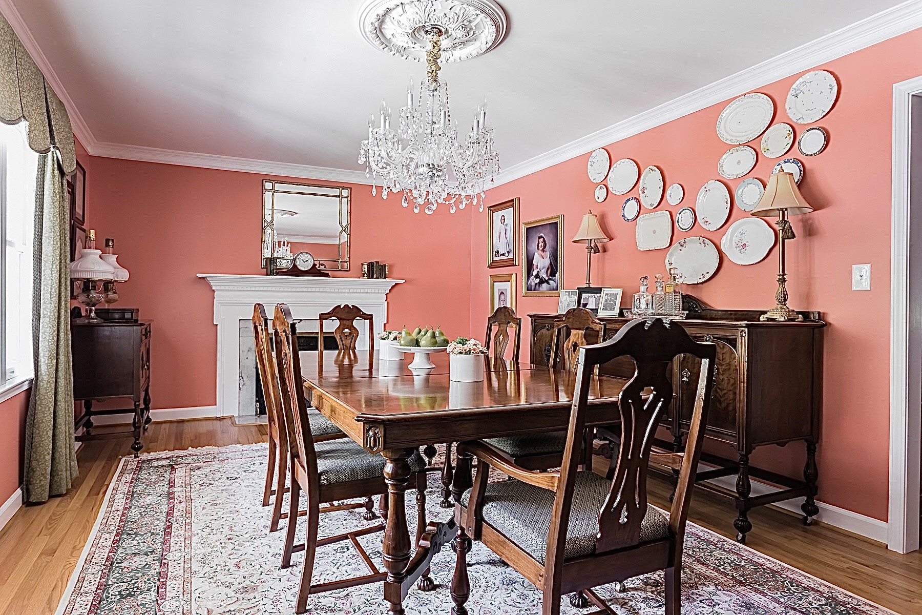 Asheville Nc Interior Designer Coral Paint Dining Room